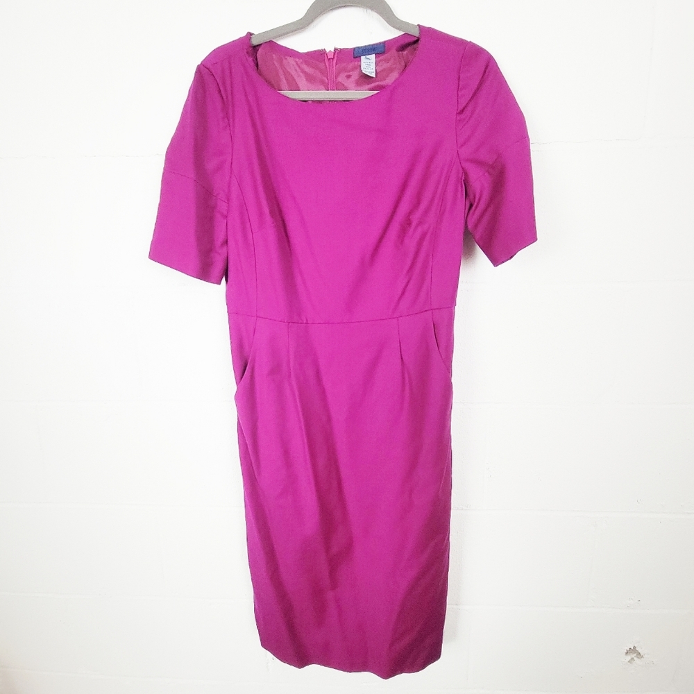 J. CREW Pink Knee Length Sheath Dress Size 8